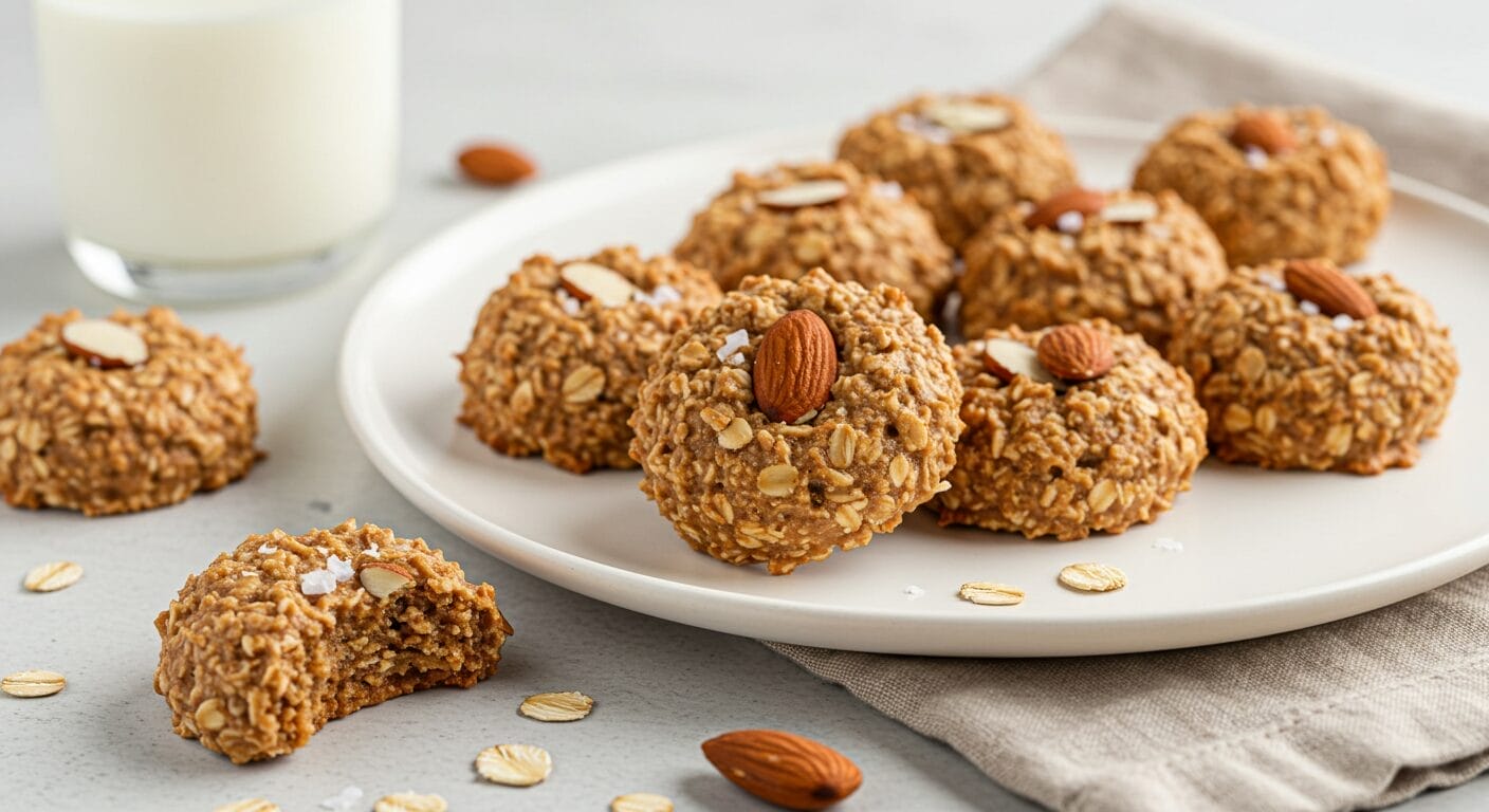 No Bake Almond Butter Cookies recipe